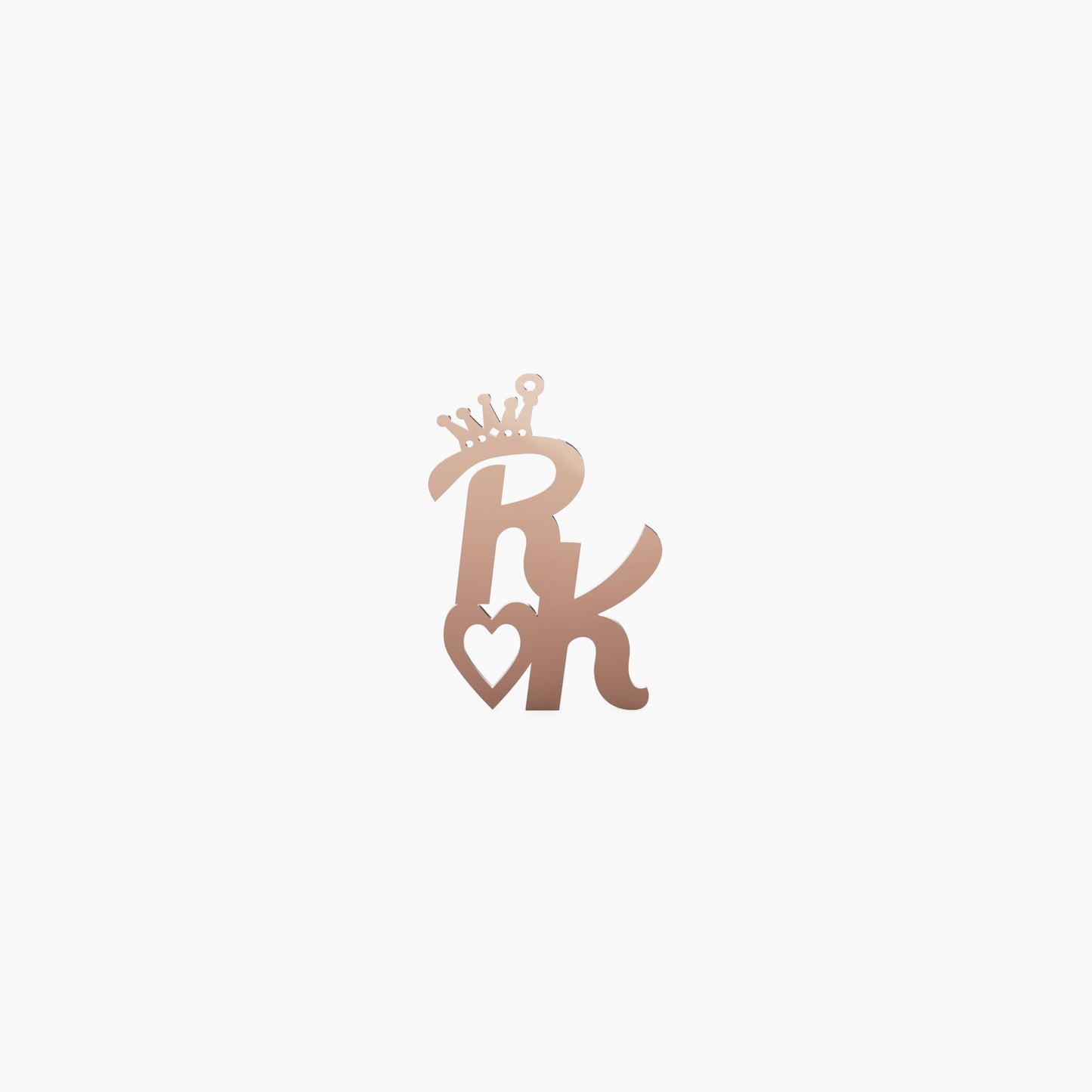 14K Gold Letters Pendant - The Cuban Link King