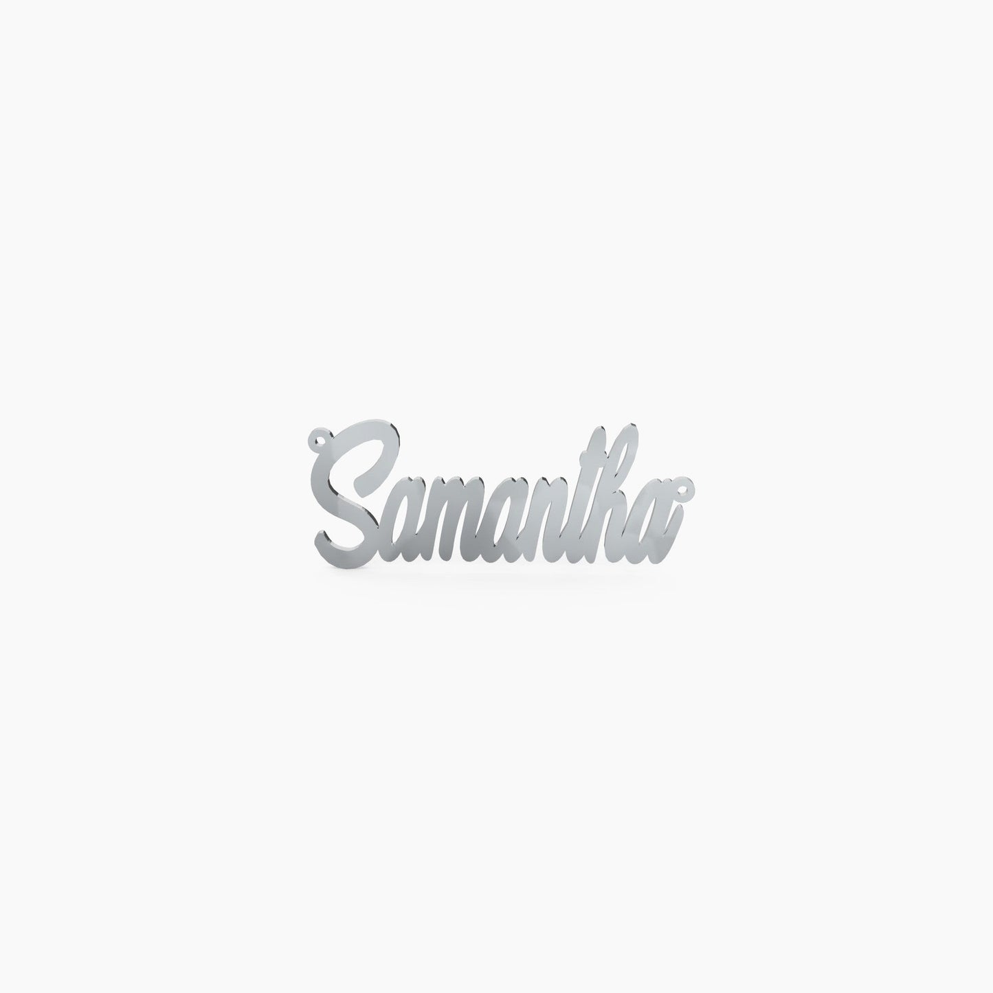 14K Solid Gold Cursive Name Necklace - The Cuban Link King