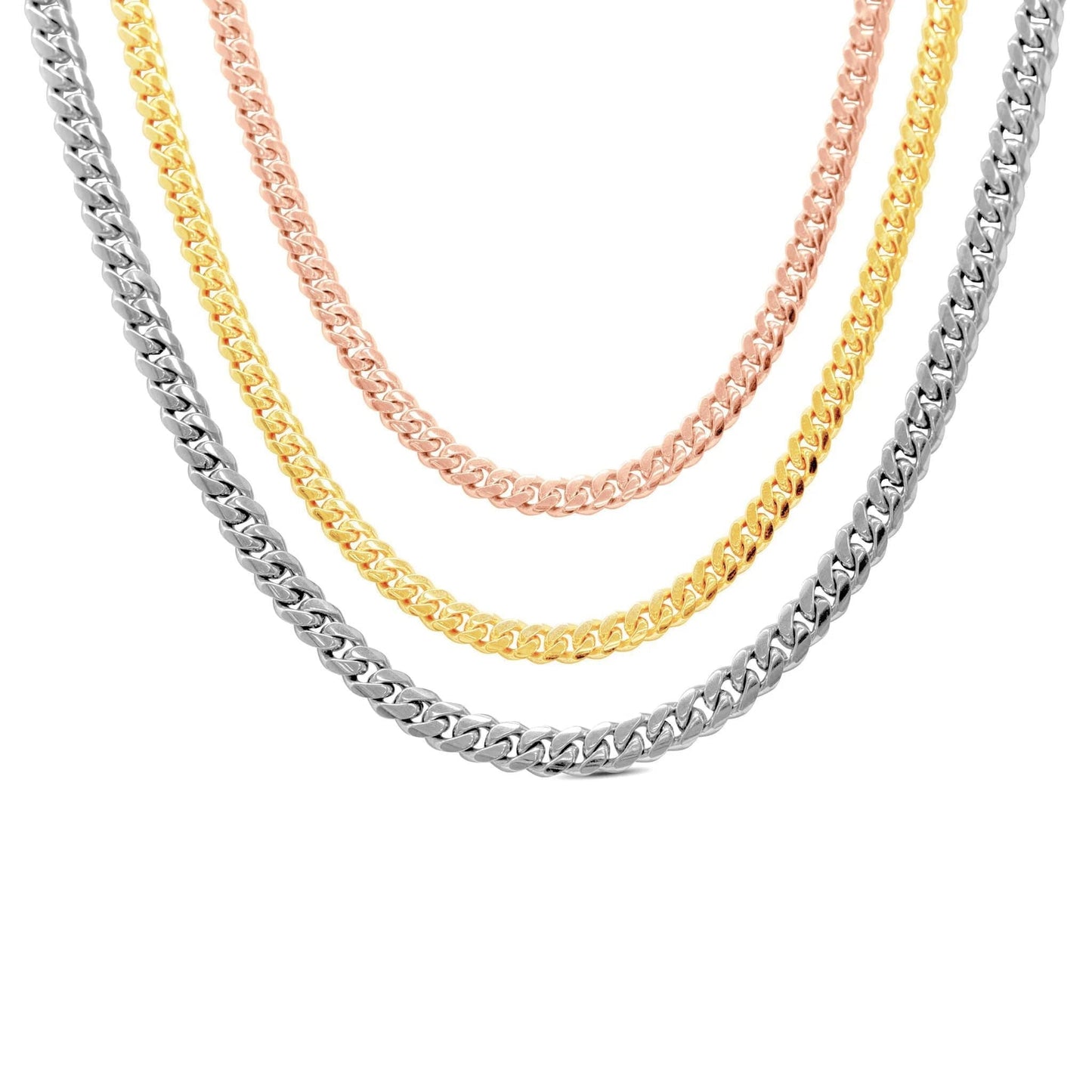 14mm Miami Cuban Link Chain in 10K Solid Yellow Gold - The Cuban Link King in Miami