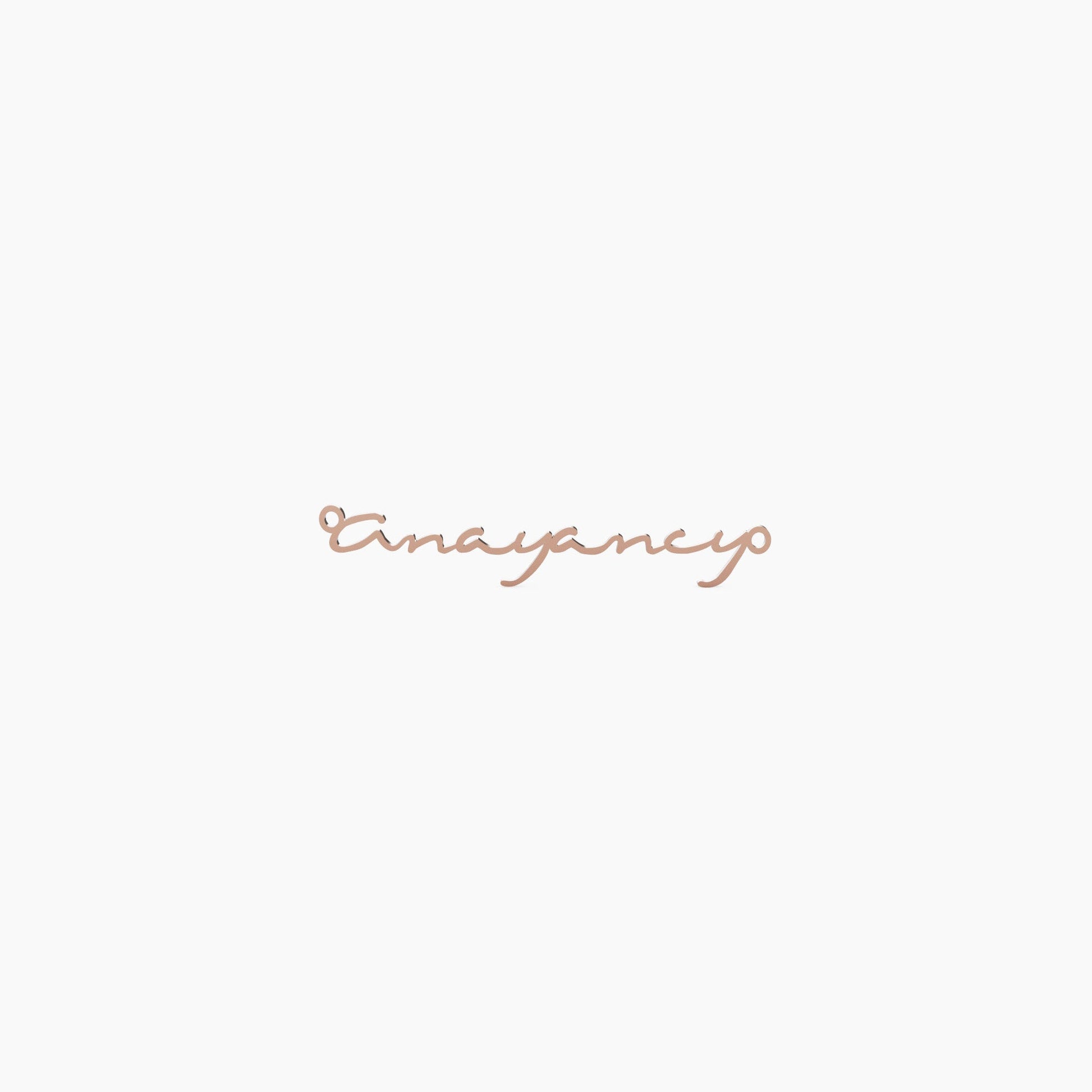 14K Solid Gold Cursive Name Necklace - The Cuban Link King