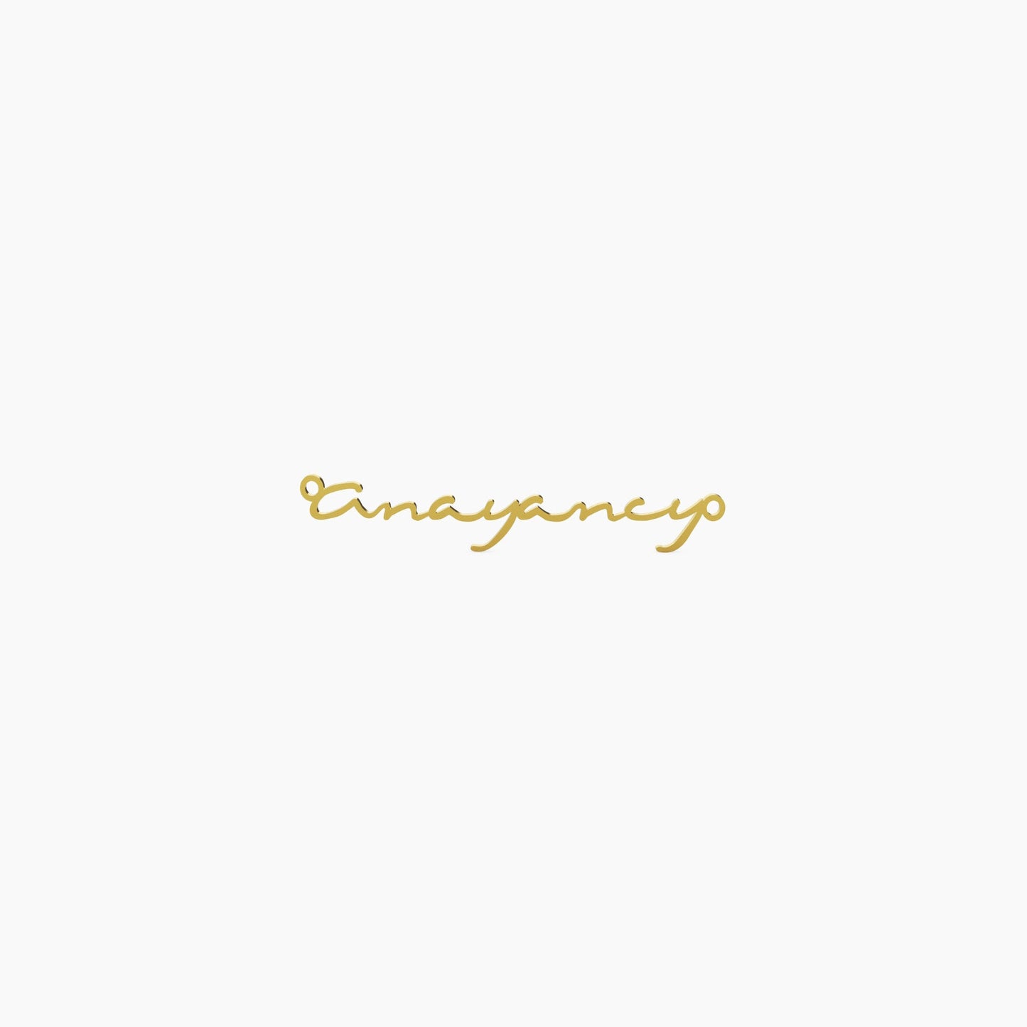 14K Solid Gold Cursive Name Necklace - The Cuban Link King