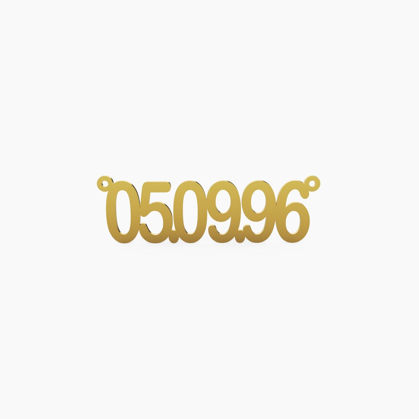14K Solid Gold Date Necklace - The Cuban Link King