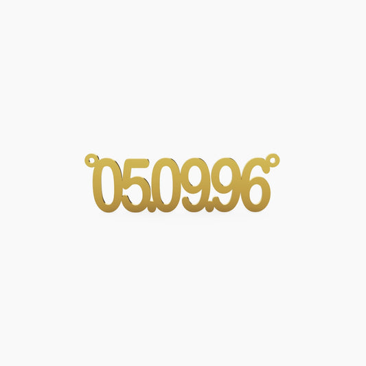 14K Solid Gold Date Necklace - The Cuban Link King