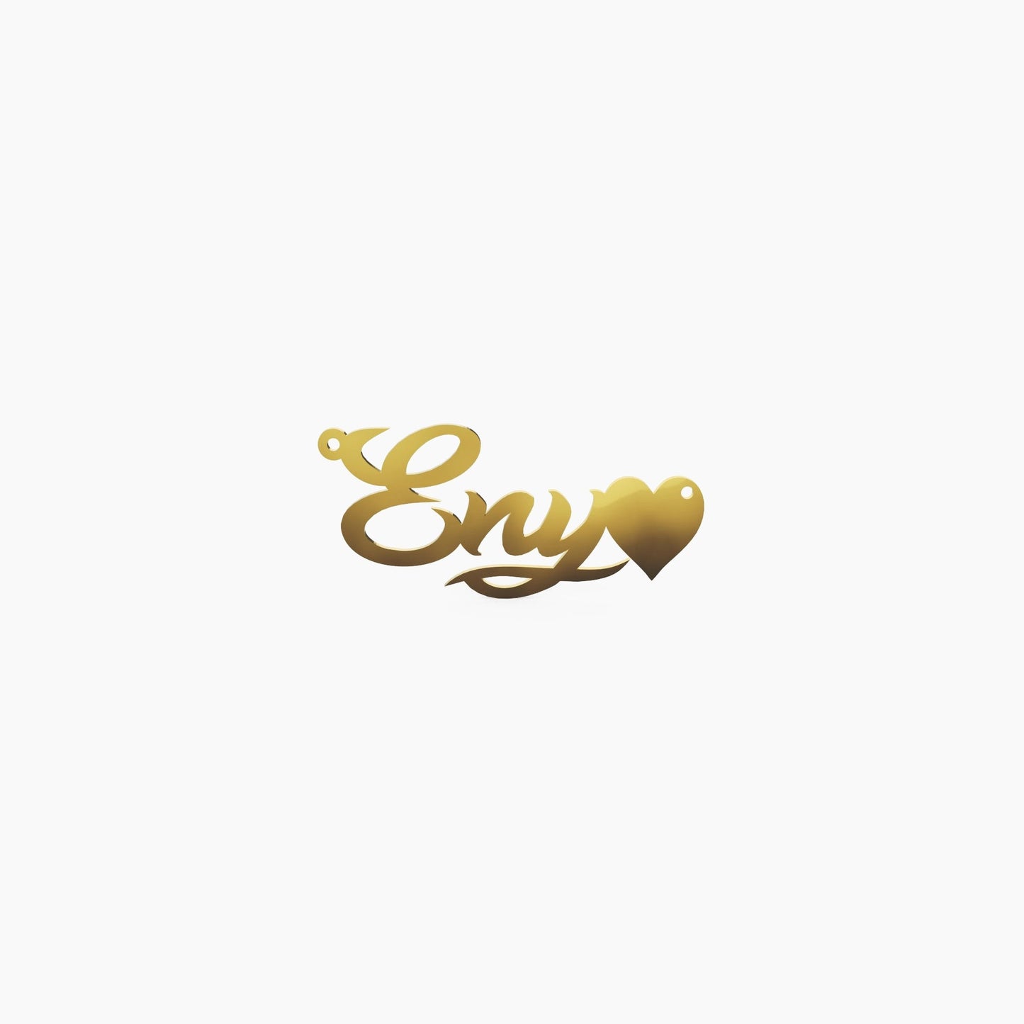 14K Solid Gold Cursive Name Necklace - The Cuban Link King
