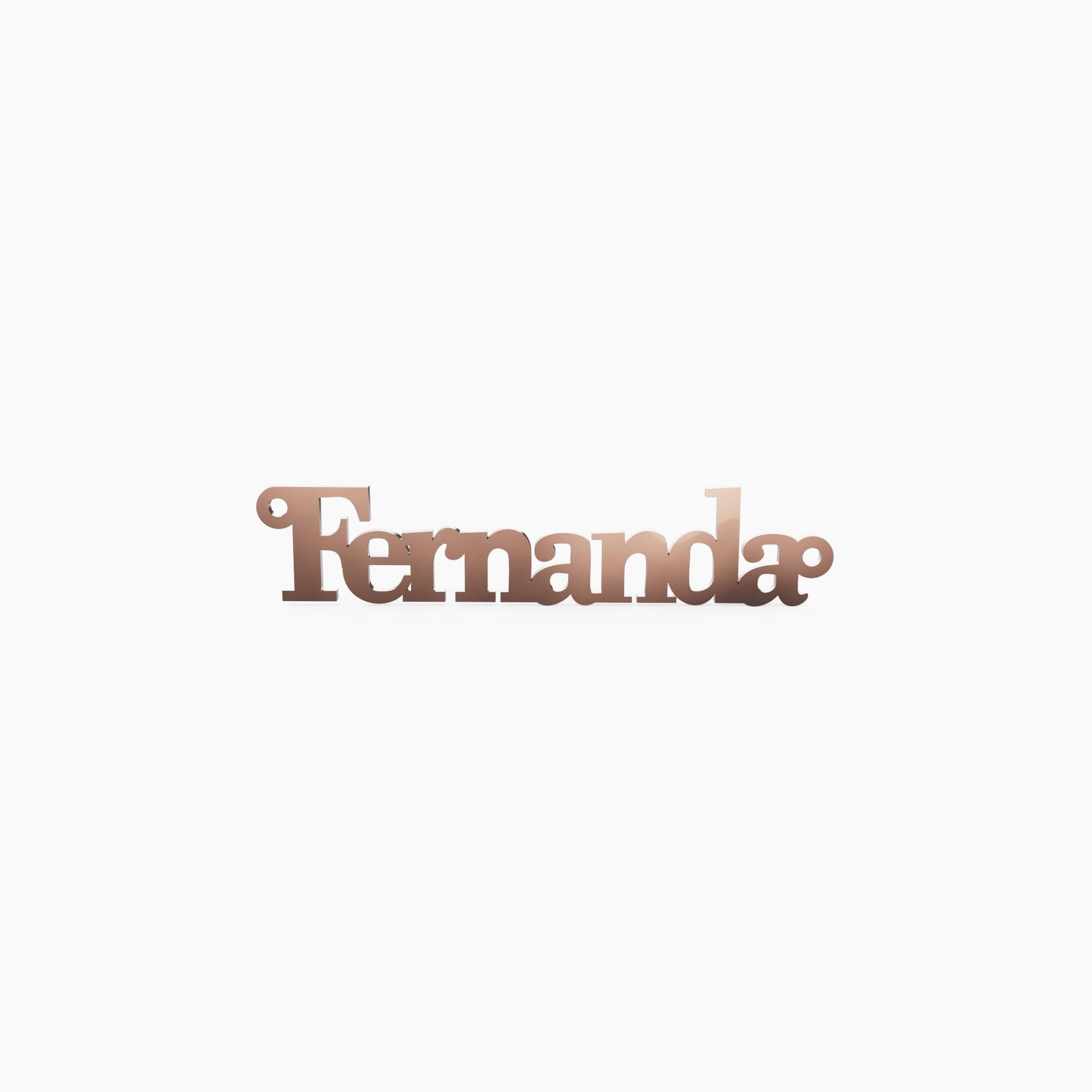 14K Solid Gold Square Name Necklace - The Cuban Link King
