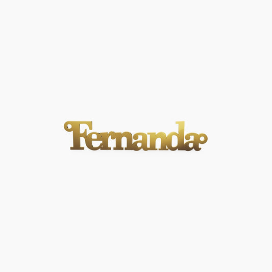 14K Solid Gold Square Name Necklace - The Cuban Link King