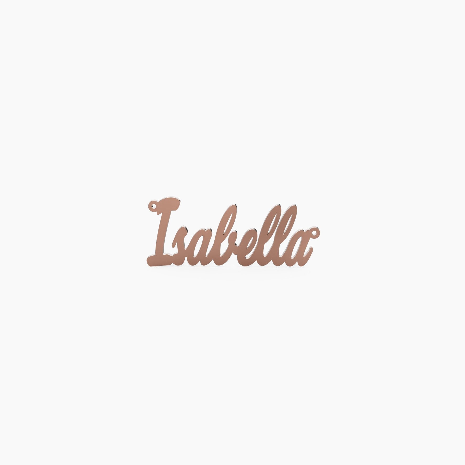 14K Solid Gold Close Cursive Name Necklace - The Cuban Link King