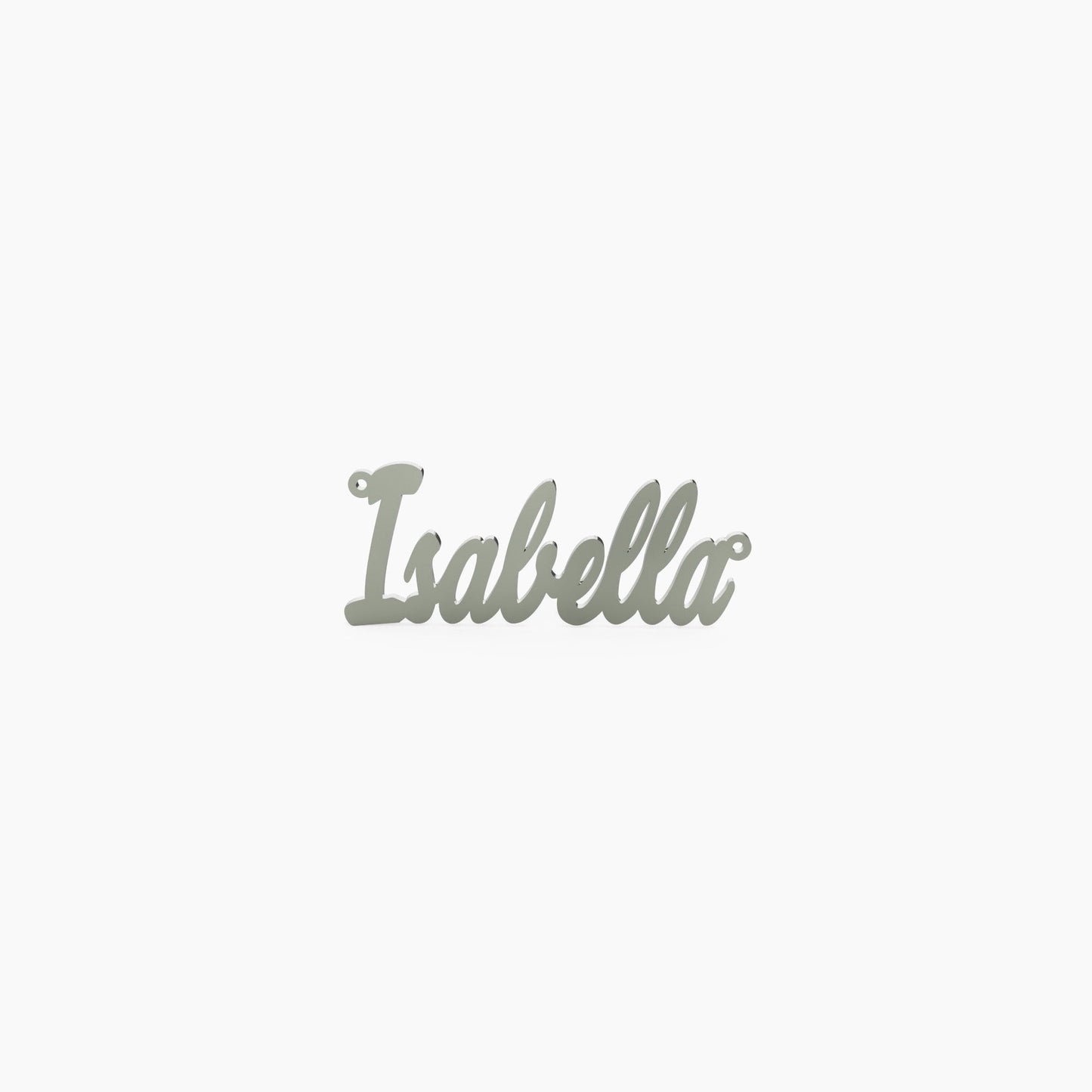 14K Solid Gold Close Cursive Name Necklace - The Cuban Link King