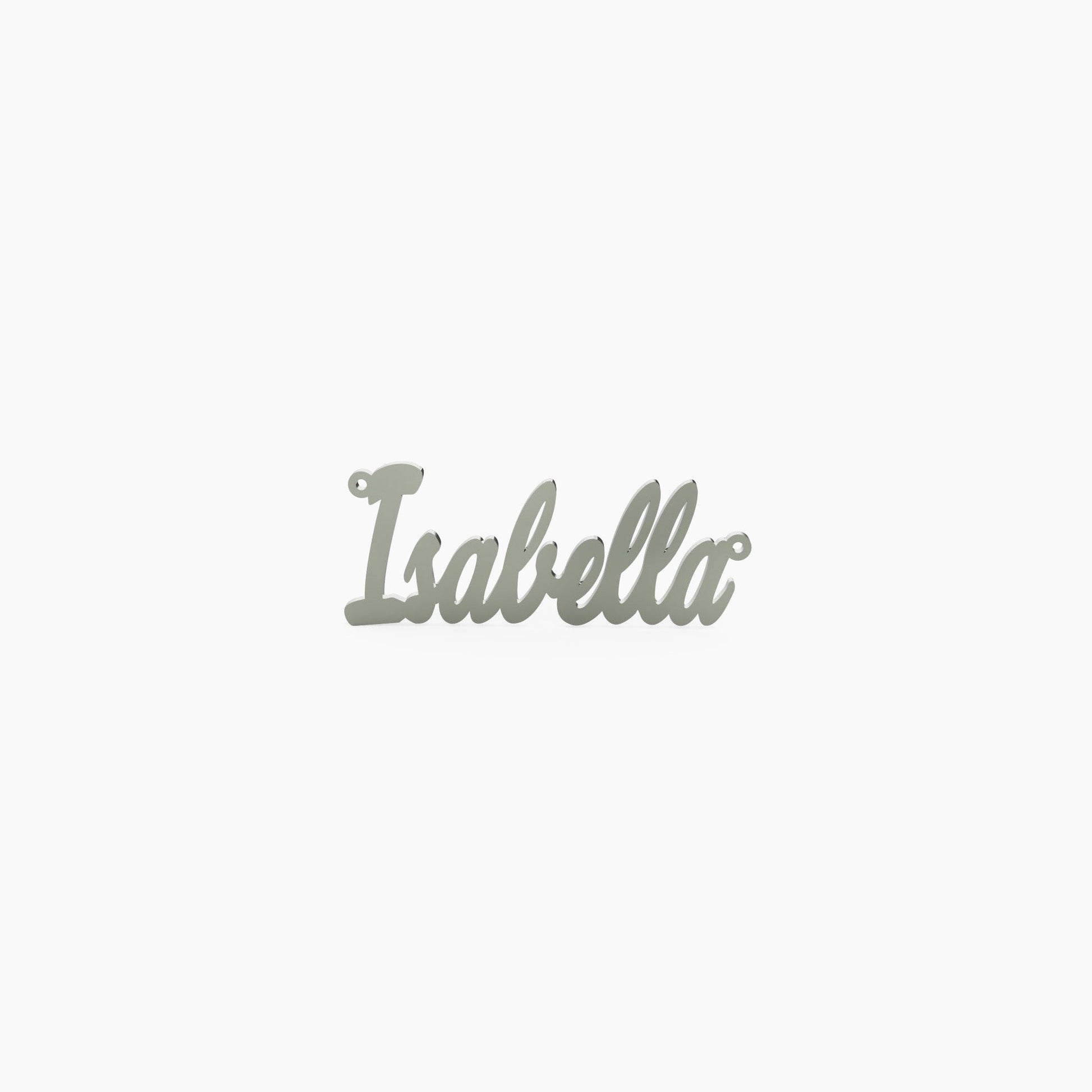 14K Solid Gold Close Cursive Name Necklace - The Cuban Link King
