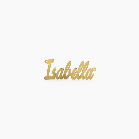 14K Solid Gold Close Cursive Name Necklace - The Cuban Link King