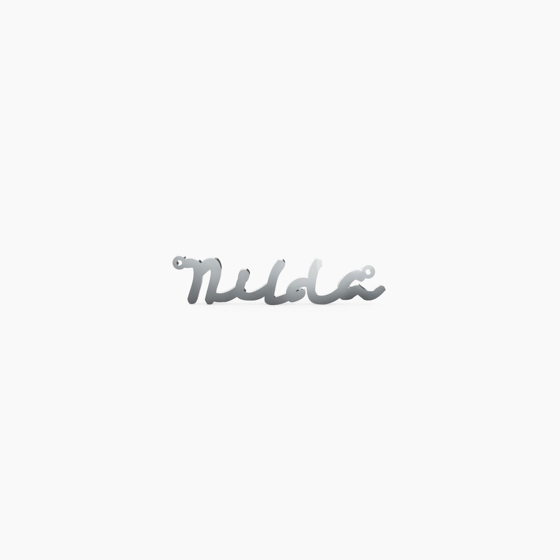 14K Solid Gold Cursive Name Necklace - The Cuban Link King