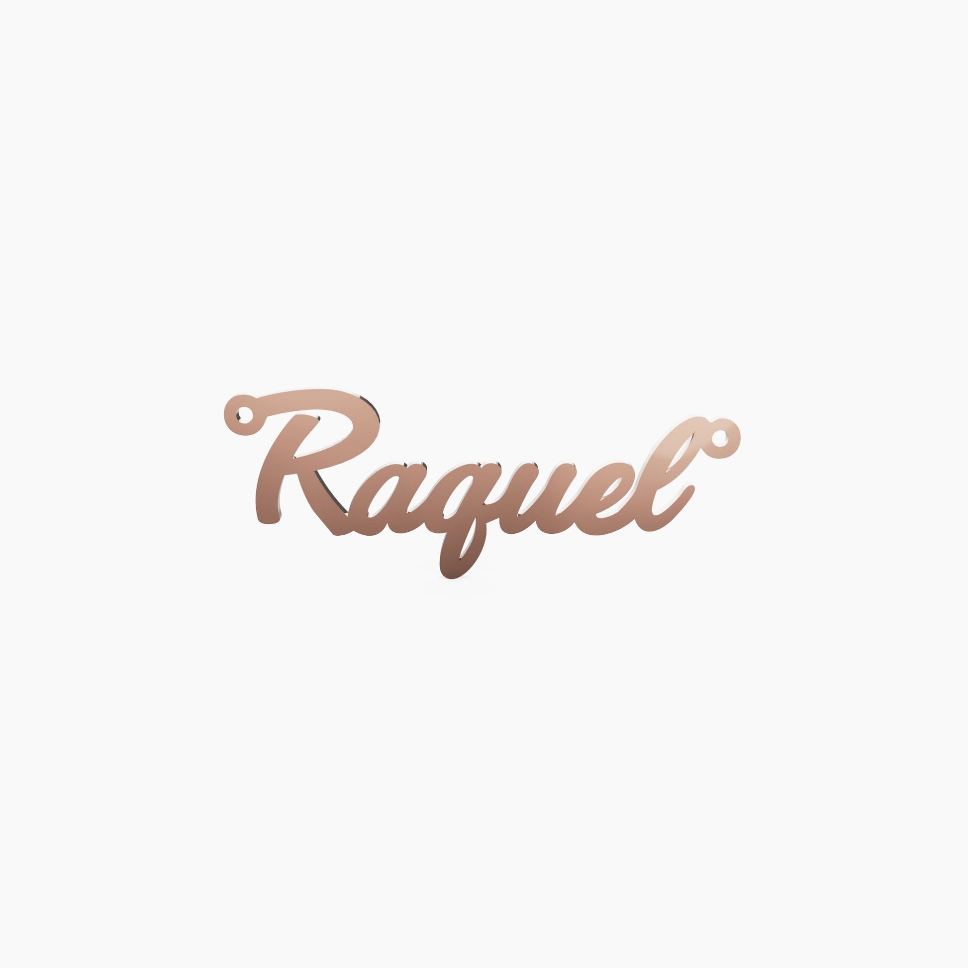 14K Solid Gold Cursive Name Necklace - The Cuban Link King