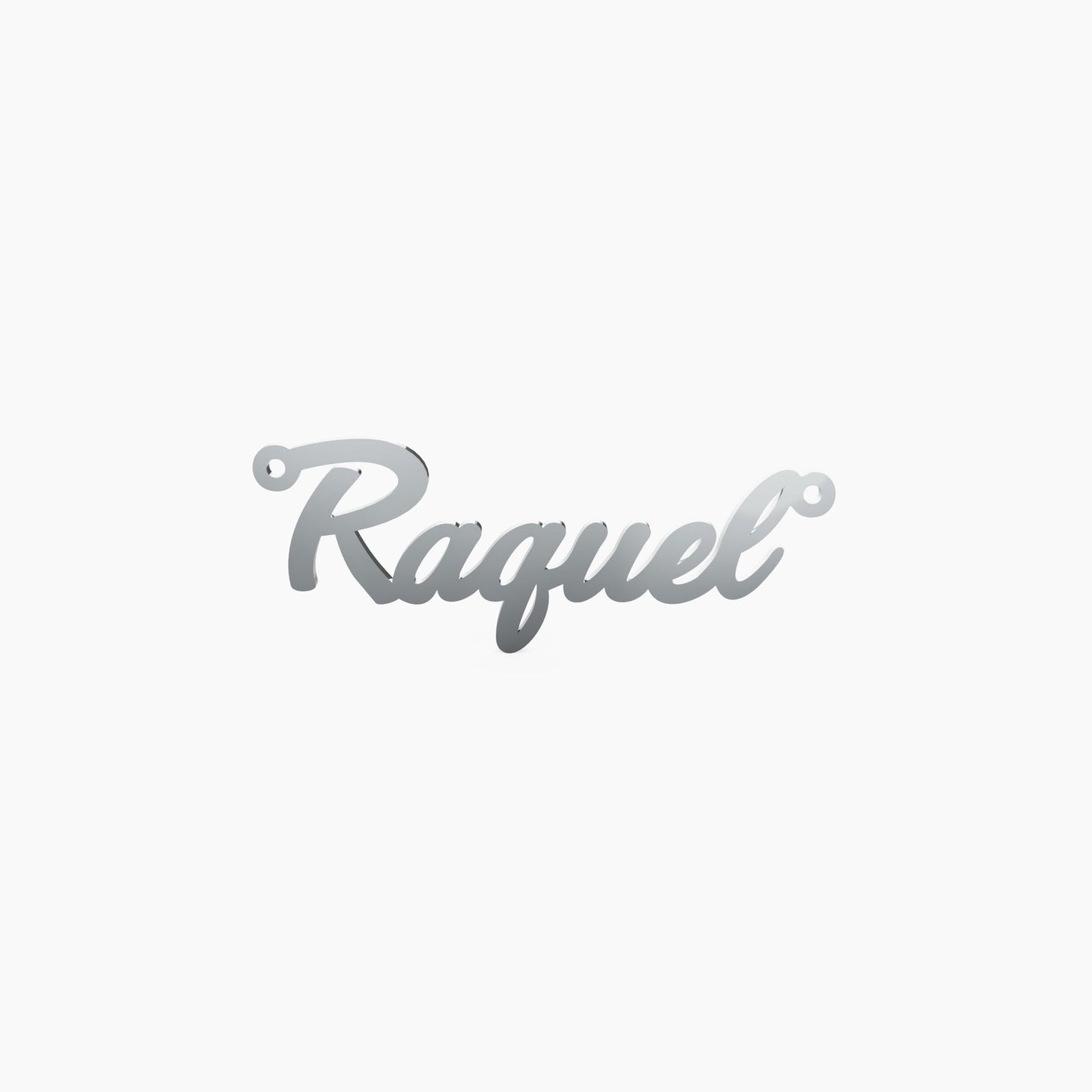 14K Solid Gold Cursive Name Necklace - The Cuban Link King