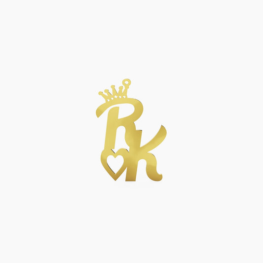 14K Gold Letters Pendant - The Cuban Link King