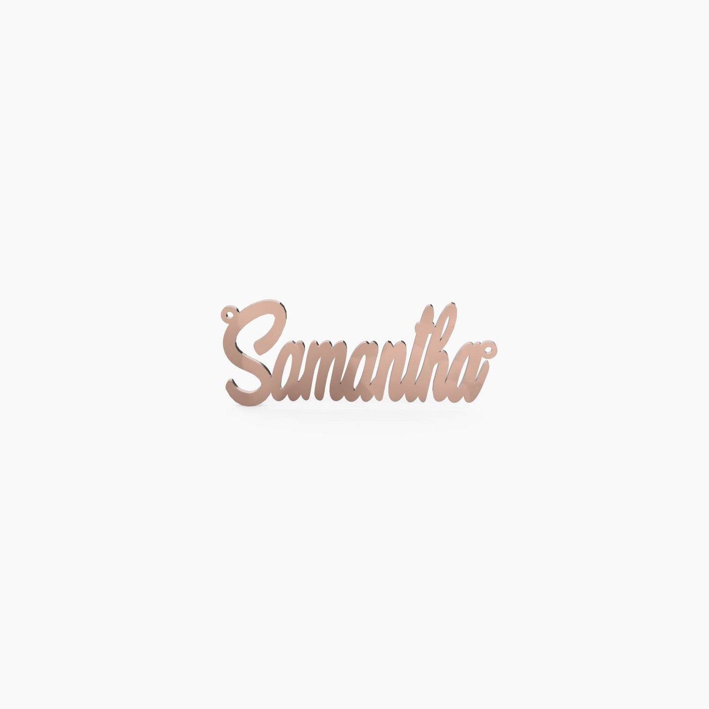14K Solid Gold Cursive Name Necklace - The Cuban Link King