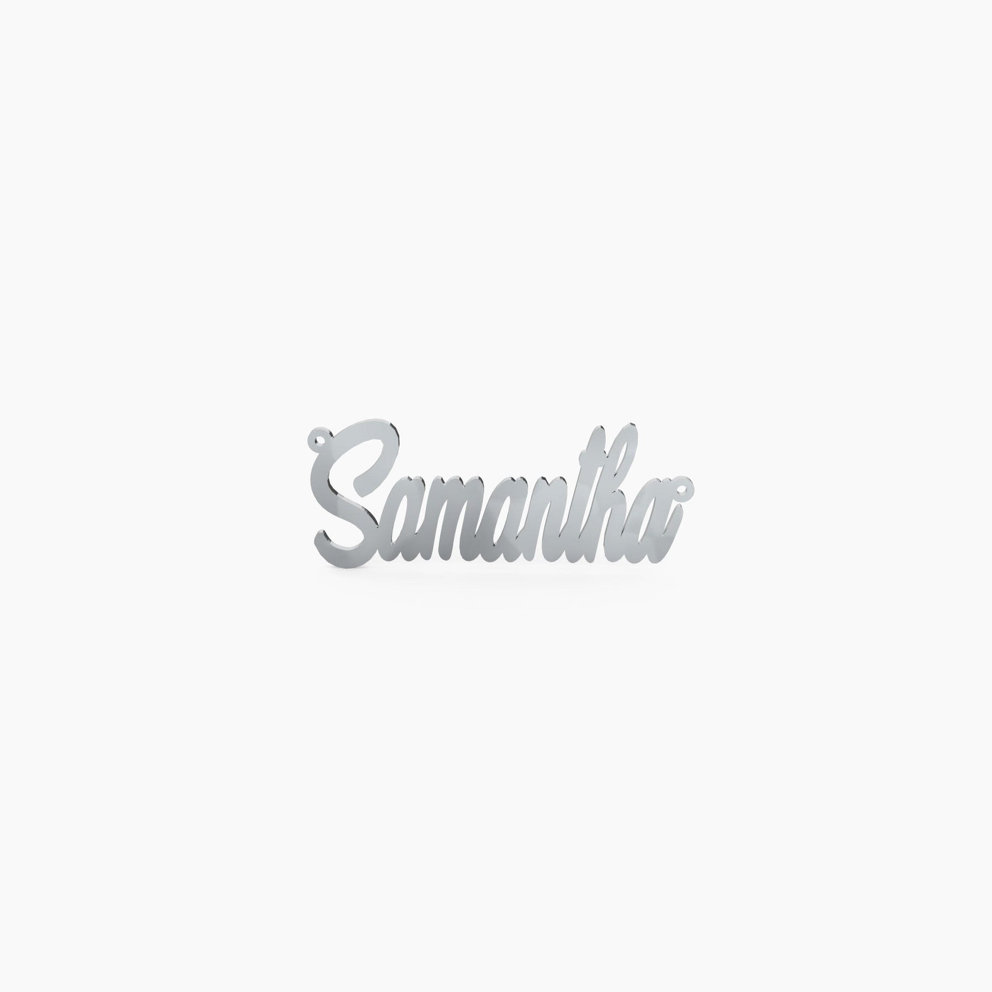 14K Solid Gold Cursive Name Necklace - The Cuban Link King