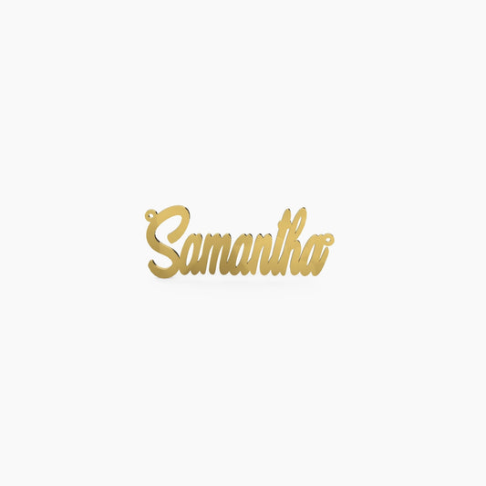 14K Solid Gold Cursive Name Necklace - The Cuban Link King