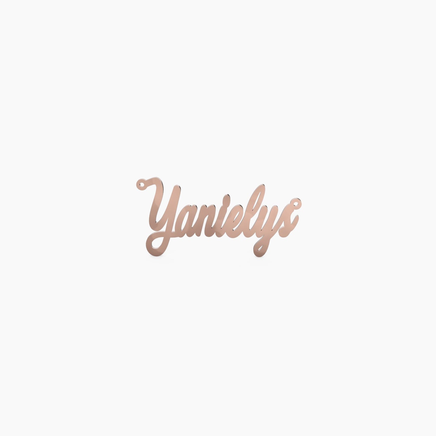14K Solid Gold Fanciful Cursive Name Necklace - The Cuban Link King