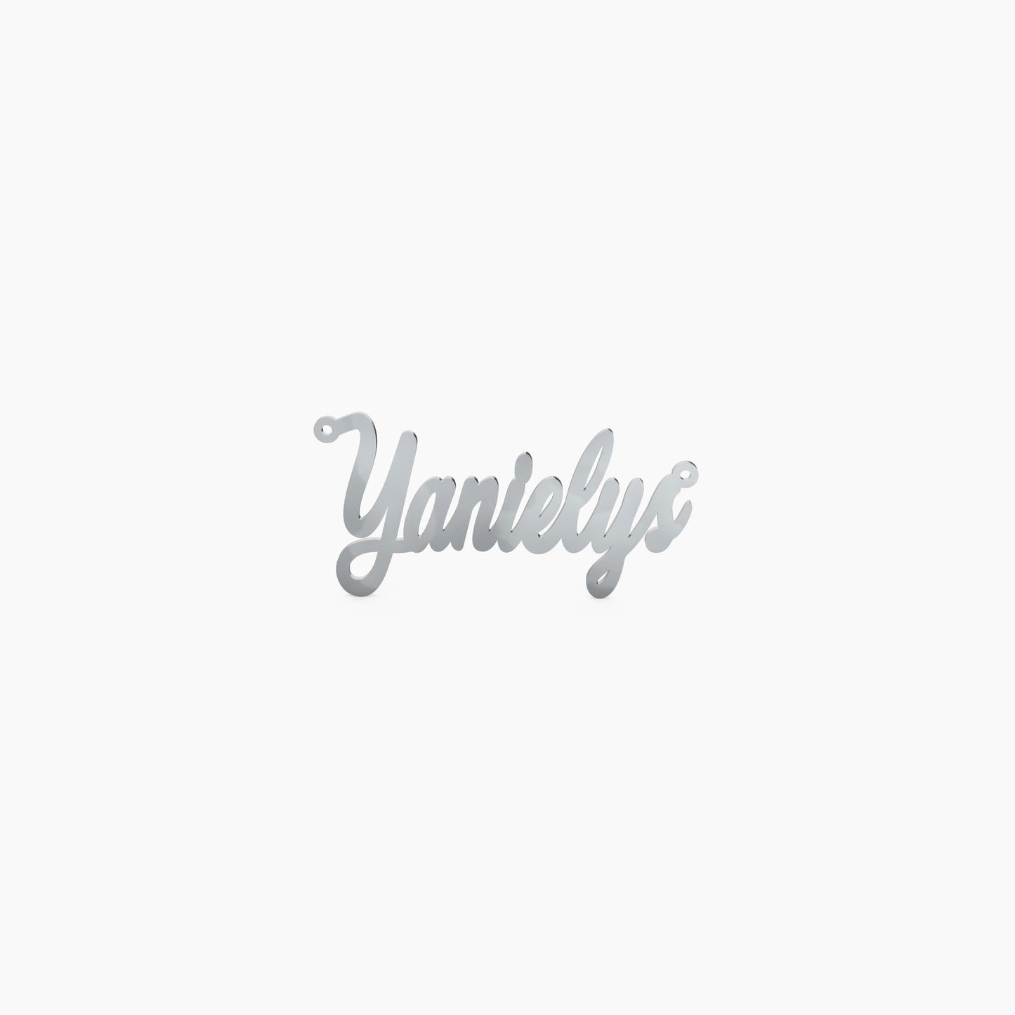 14K Solid Gold Fanciful Cursive Name Necklace - The Cuban Link King